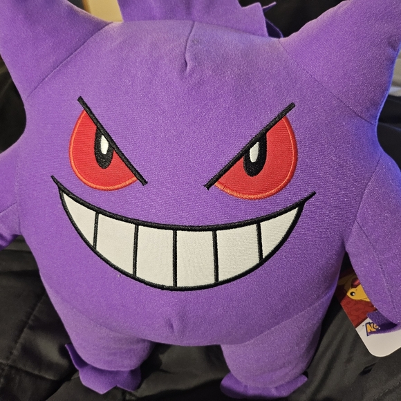 Gengar Plush Pokemon Purple Hanging Stuffed Animal Toy Factory 14” New - Picture 3 of 10